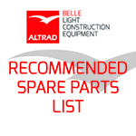 BMD 300 Minidumper Recommended Spare Parts List